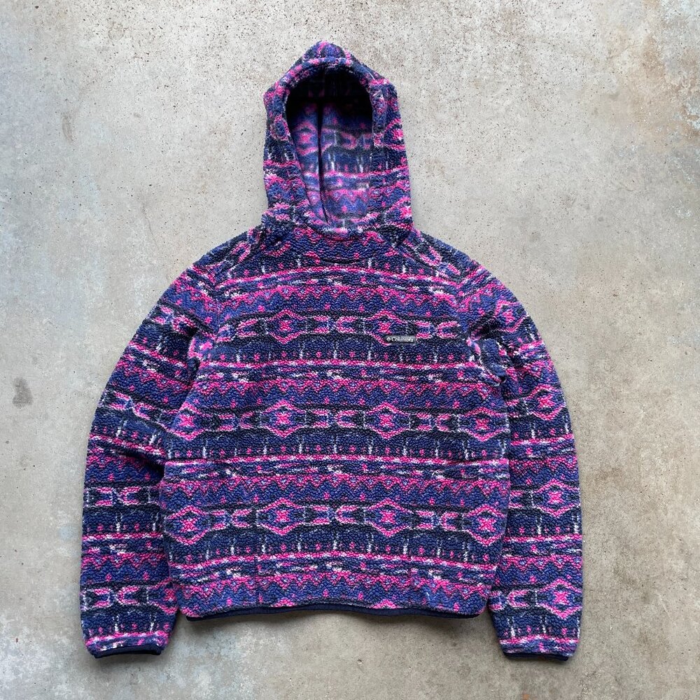 Columbia West Bend Hooded Fleece Dark Sapphire Women’s XL
